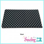 FABRIC POKKA DOT - BLACK 110X50CM - NCC/0320666064
